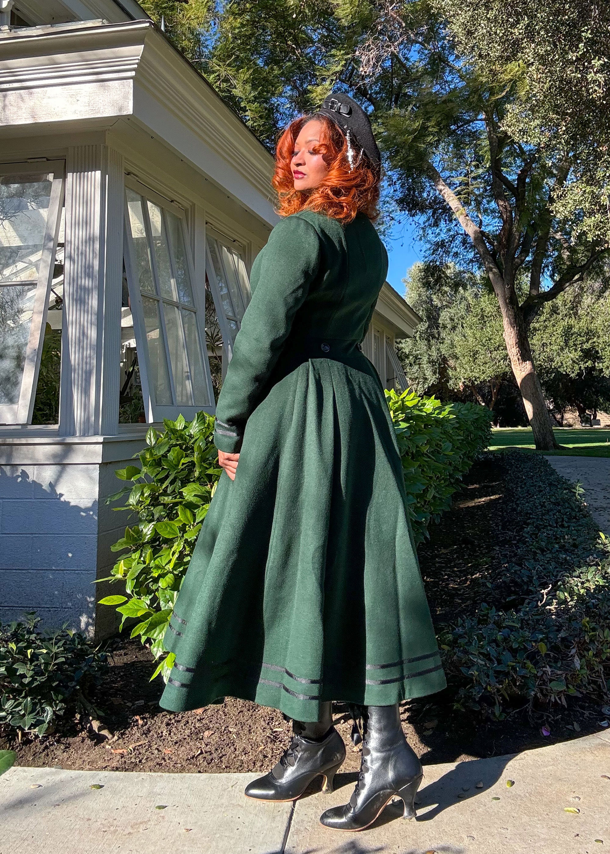 Dark Green Swing Wool Coat, Vintage Inspired Princess Coat, Double Breasted Winter Coat, Custom Long Coat, A Line Coat Women, Xiaolizi 4891 - Etsy Dark Green Swing Wool Coat, Vintage Inspired Princess Coat, Double Breasted Winter Coat, Custom Long Coat, A Line Coat Women, Xiaolizi 4891 - Etsy