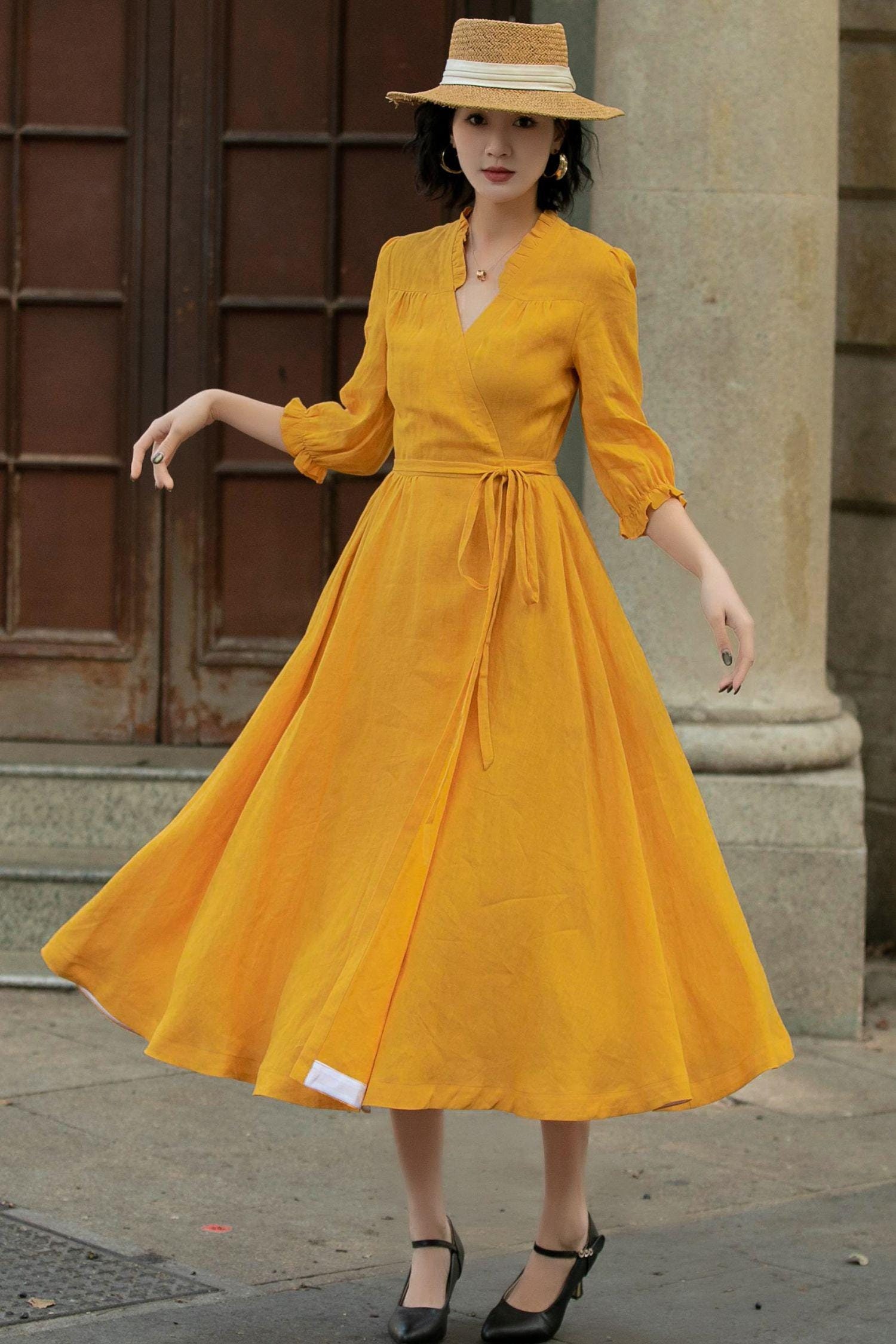 green emerald velvet dress Shine So Bright Yellow Floral Jacquard Puff Sleeve Maxi Dress