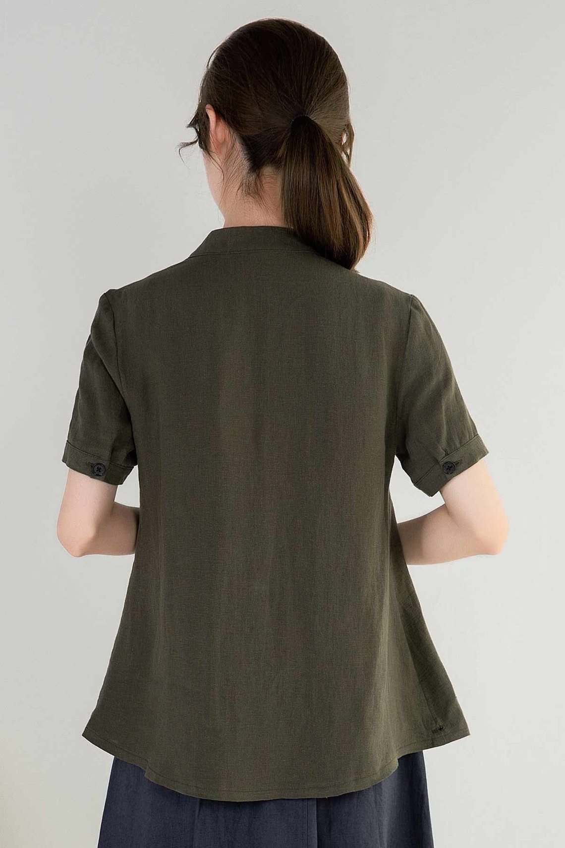 Linen Shirt Linen Button Down Shirt Linen Shirt Women Etsy