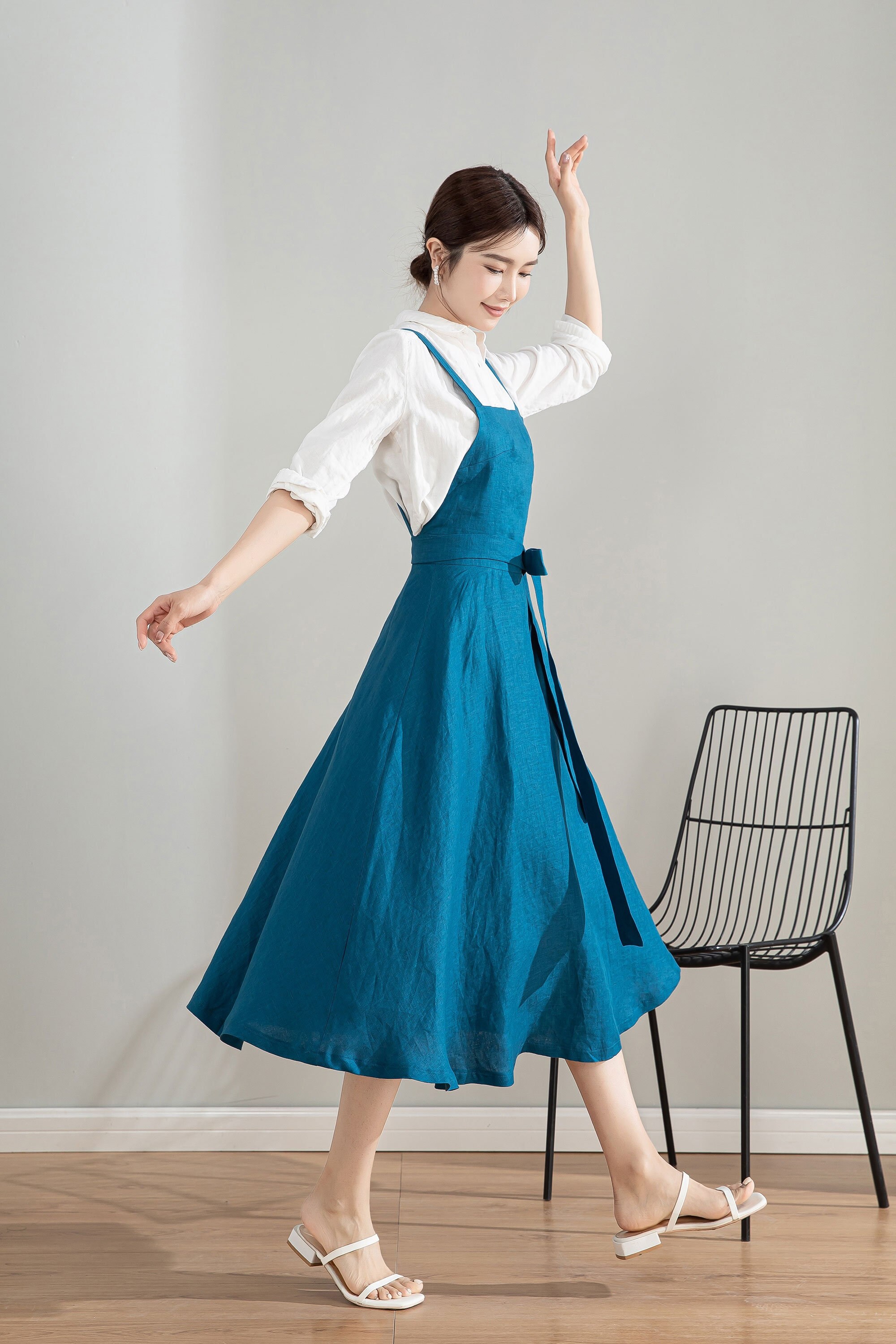 Blue Pinafore Etsy Canada