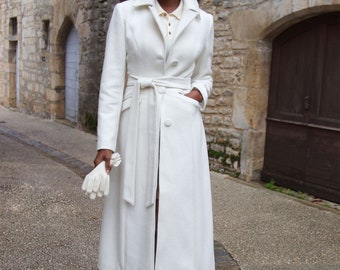 ジャケット・アウター Off-White Made in Italy virgin wool coat Handmade White Single Breasted Wool Coat 4087 – Xiaolizi