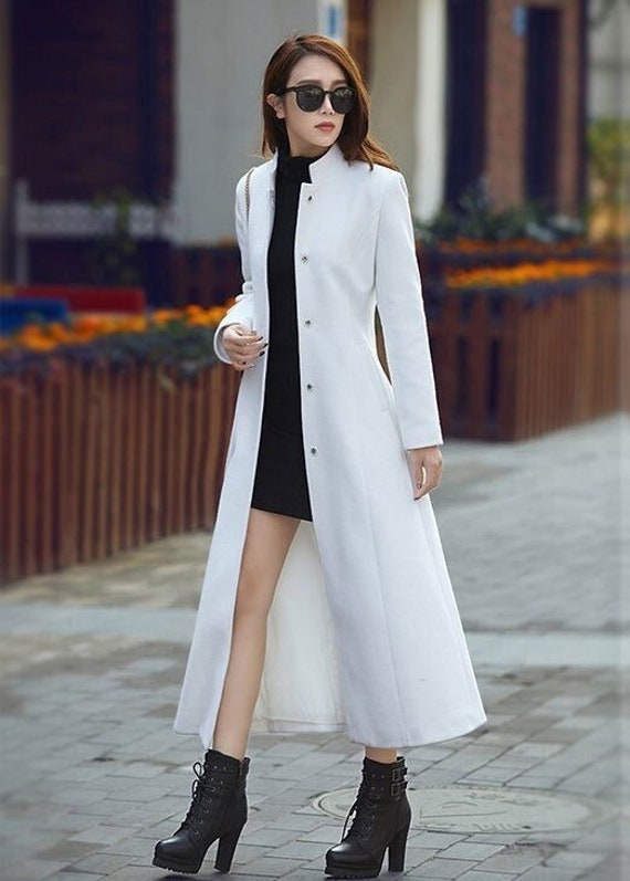 Long winter trench wool coat women 3781 Long winter trench wool coat women 3781