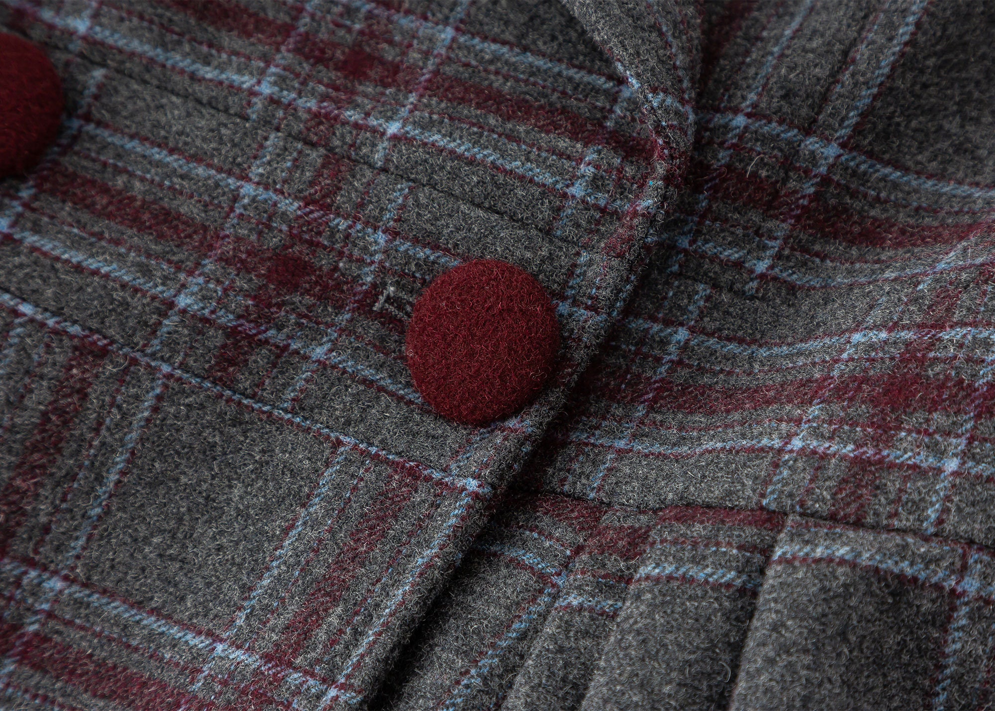 ジャケット・アウター SANDINISTA Easy Fit Wool Check Gown L ジャケット・アウター SANDINISTA Easy Fit Wool Check Gown L