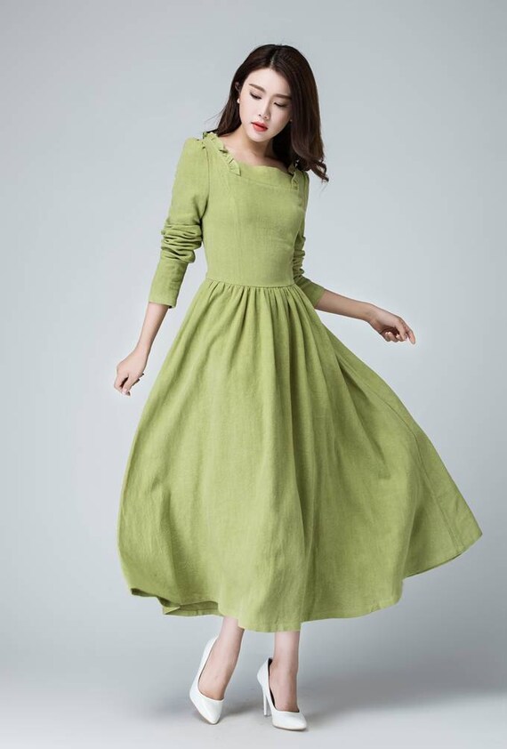 Long Ruffle Dress