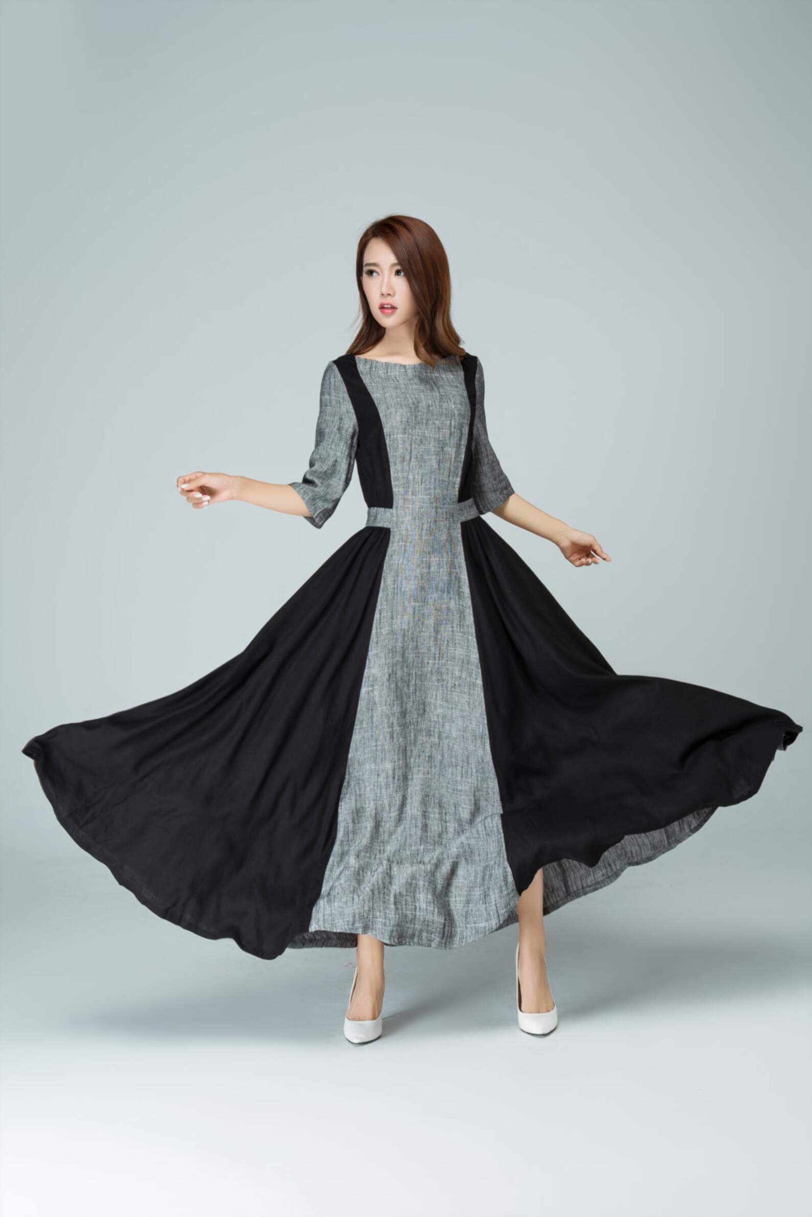 Long Linen Dress Linen Dress Prom Maxi Dress Linen Summer - Etsy
