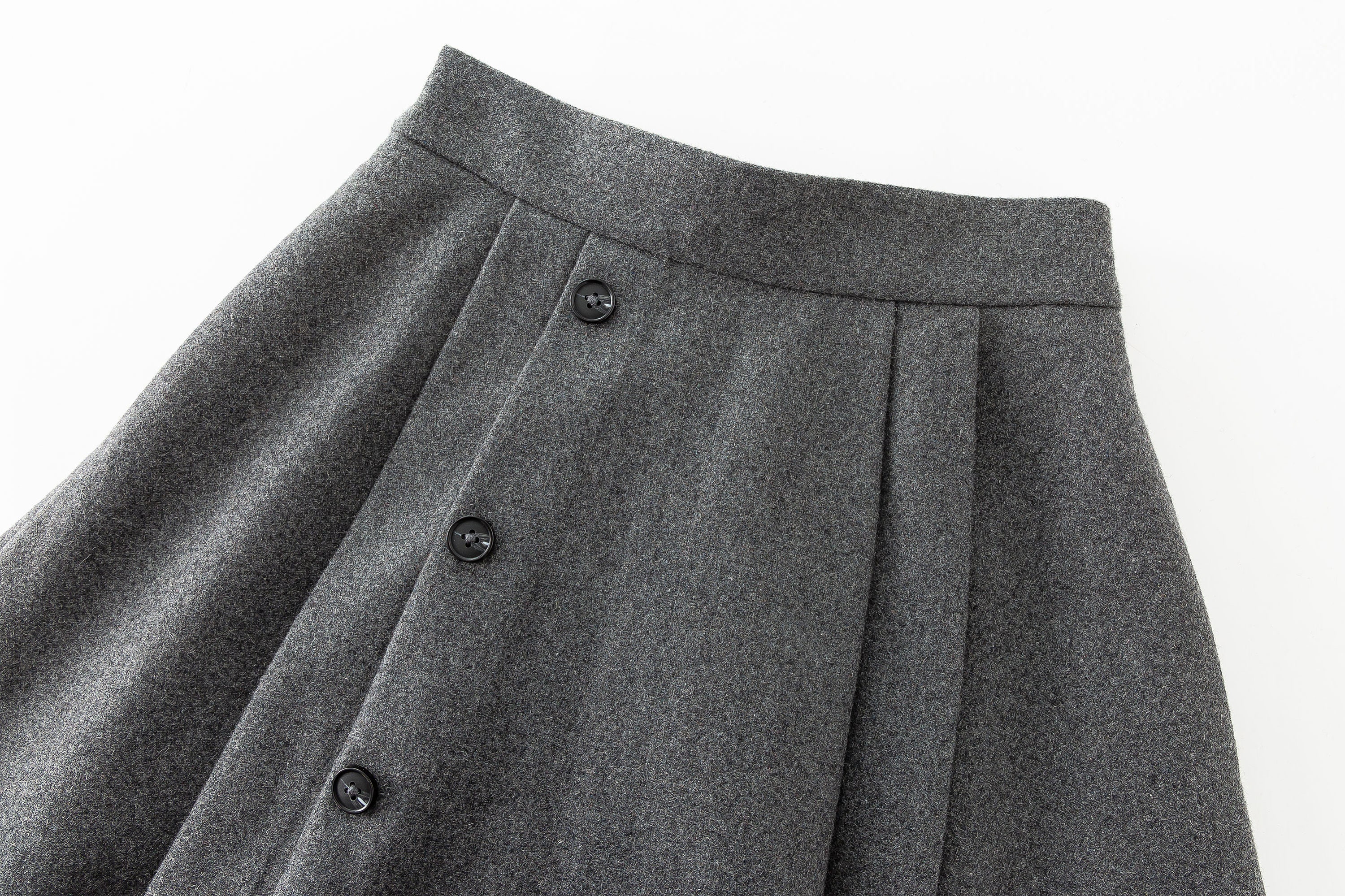 Button down midi winter wool skirt 4557 Button down midi winter wool skirt 4557