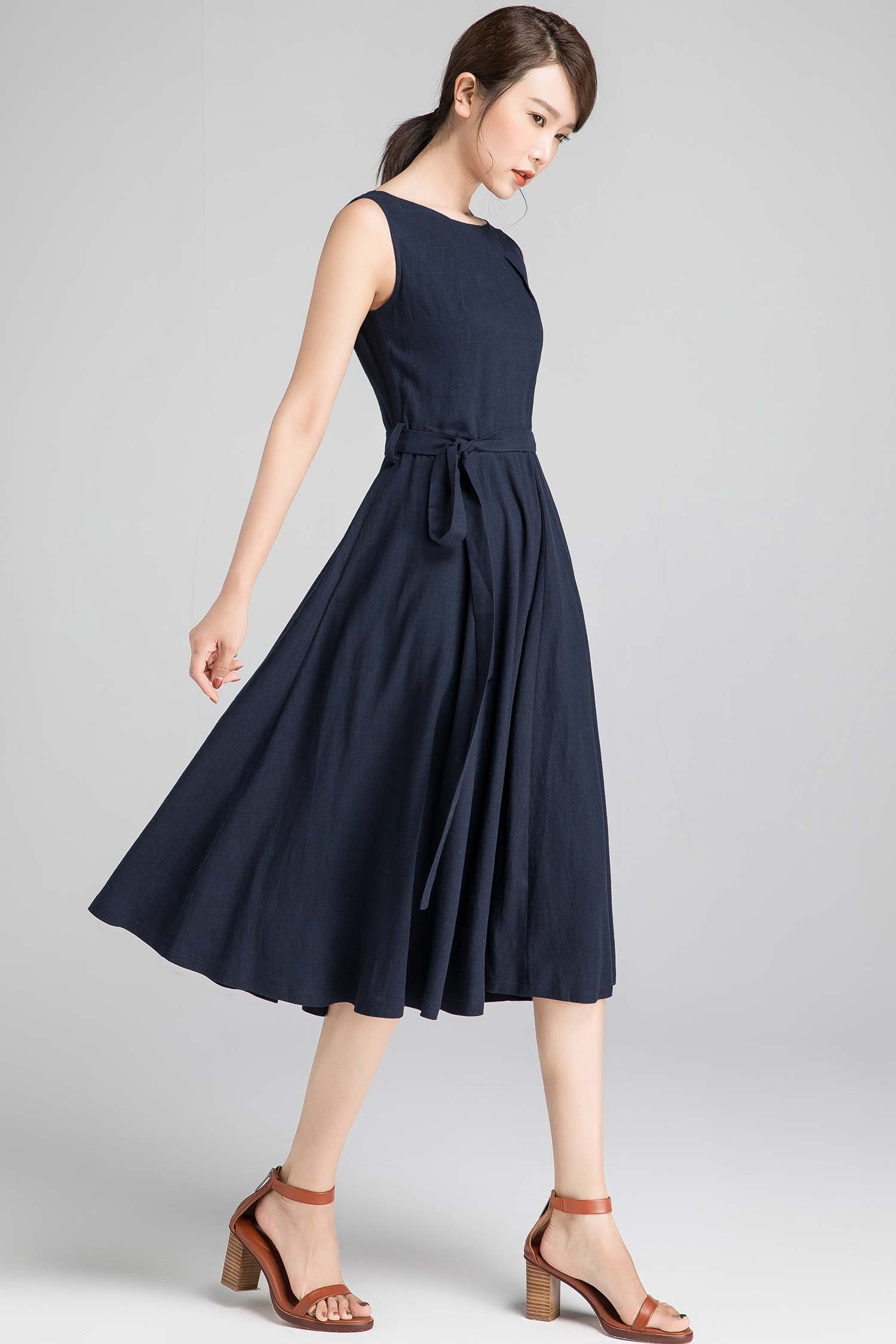 green emerald velvet dress Mare Mare x Anthropologie Sleeveless Smocked Midi Dress 2X / White main image 0