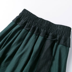 Linen Skirt Green Skirt Long Skirt for Women Womens Skirt - Etsy