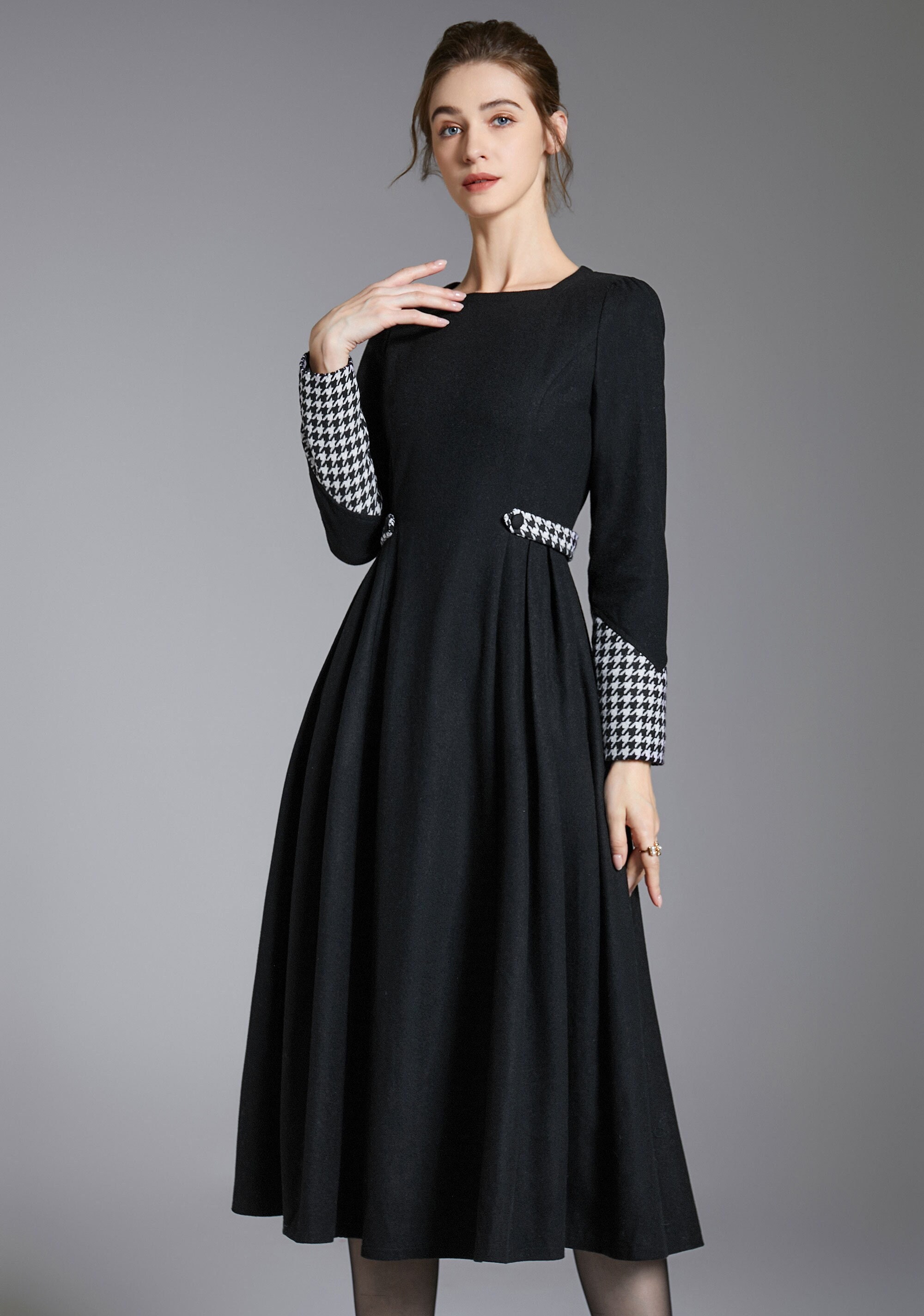 Tweed Midi Dress - Etsy Tweed Midi Dress - Etsy