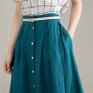 Blue Cotton A-Line Suit Set at India