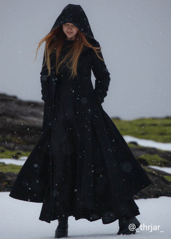 Long Wool Maxi Coat, Black Wool Coat Women, Swing Wool Hooded Coat, Warm Coat, Cozy Coat, Trendy Coat, Winter Warm Coat, Handmade Coat 1958 - Etsy Long Wool Maxi Coat, Black Wool Coat Women, Swing Wool Hooded Coat, Warm Coat, Cozy Coat, Trendy Coat, Winter Warm Coat, Handmade Coat 1958 - Etsy