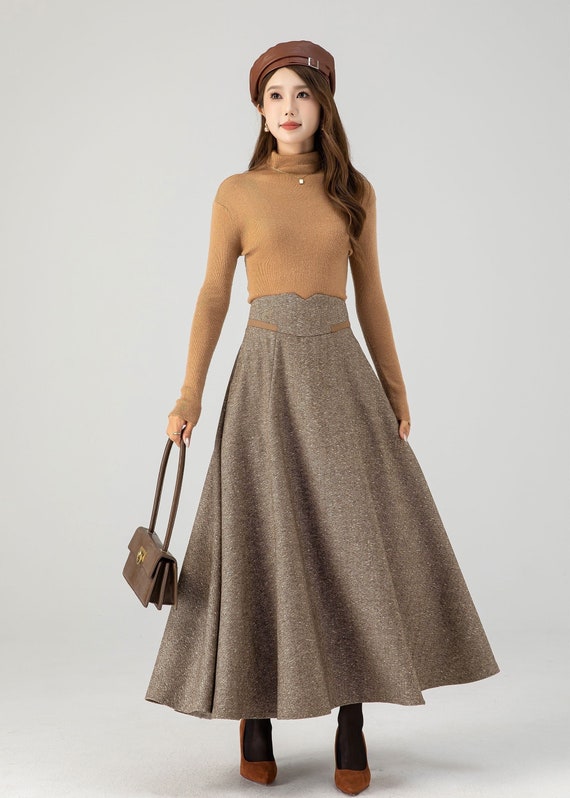 The Long A-Line Skirt – Bleusalt