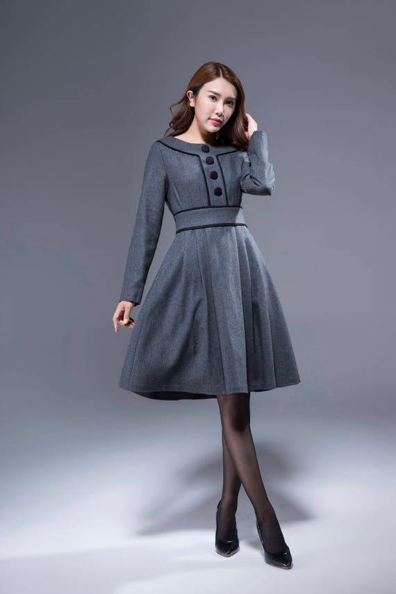knee length winter dresses