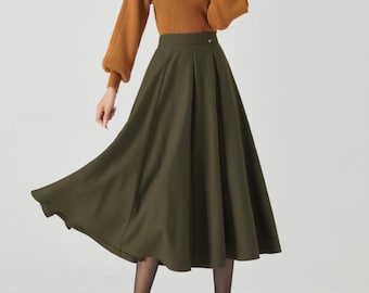 新品新作　2025AW 今季　ALWELDRAWSTRING SKIRT カーキ Olive Green Brynn Skirt | Tuckernuck