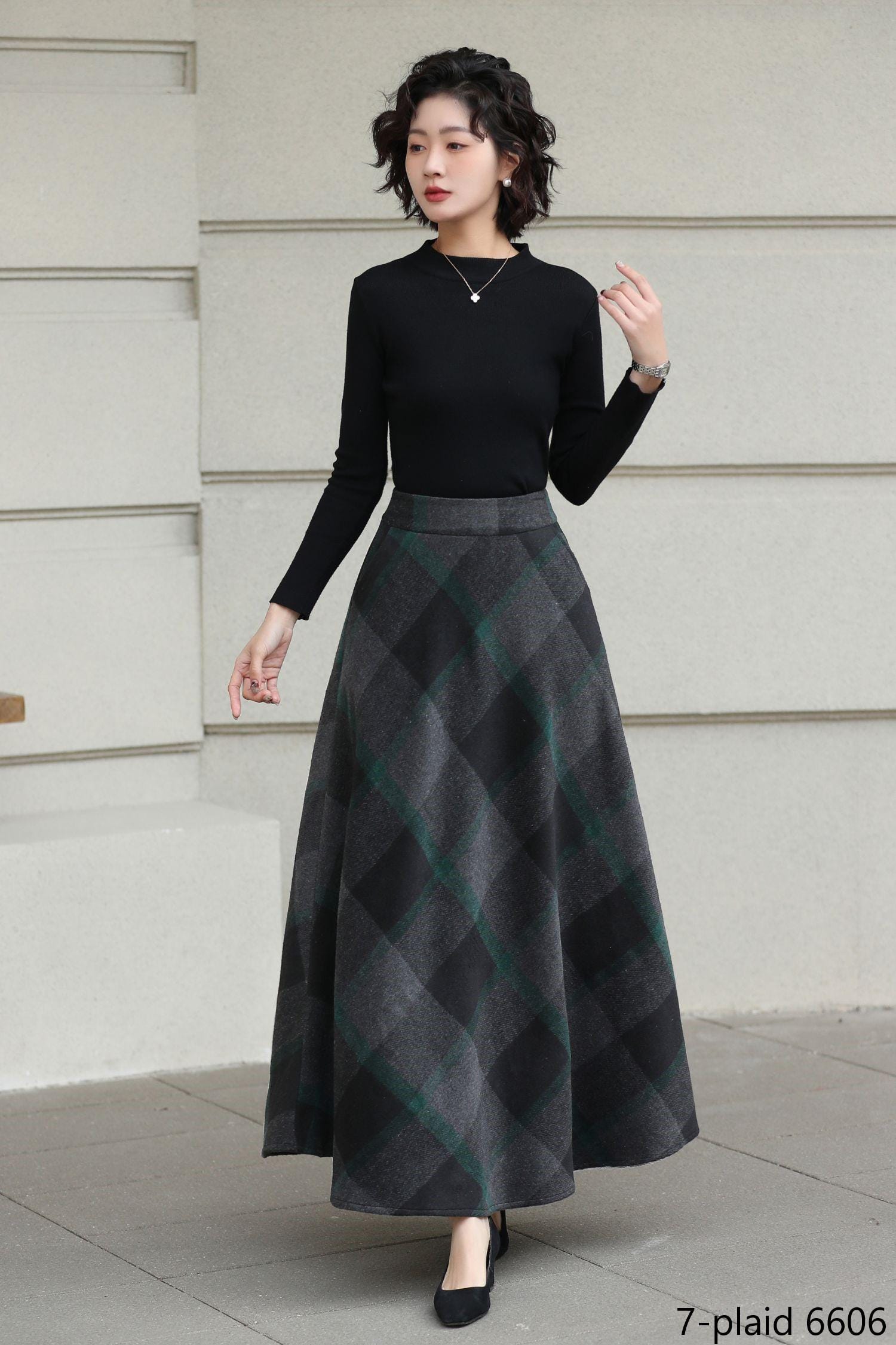 Jupe Maxi à Carreaux Renaissance Pour Femme – Taille Haute Élastique, Tartan Réglable, Trapèze Vintage, Grandes Tailles S-5XL
