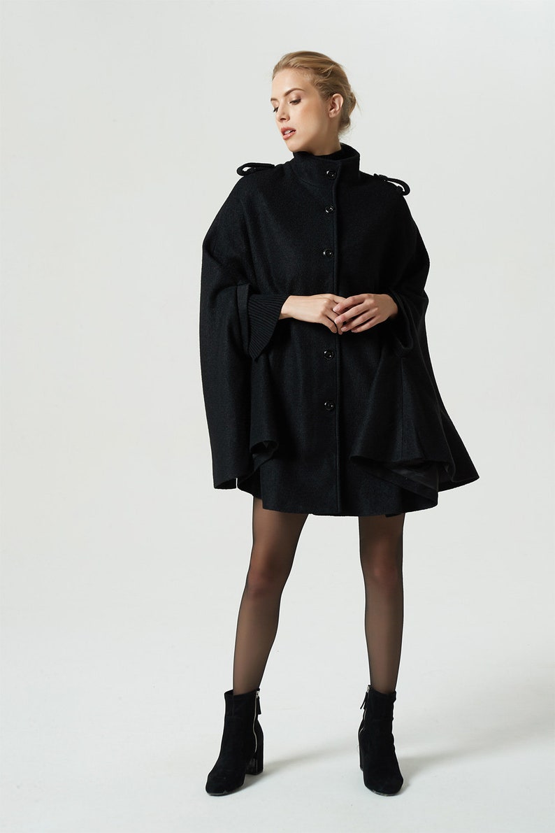 Wool Cape Cape Coat Long Cape Womens Cape Poncho Cape Etsy