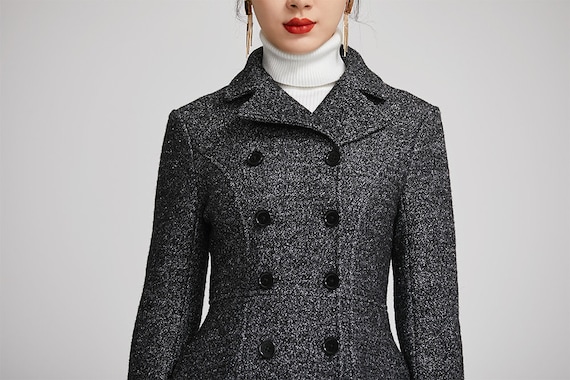Double breasted wool maxi coat for women 2252# Double breasted wool maxi coat for women 2252#
