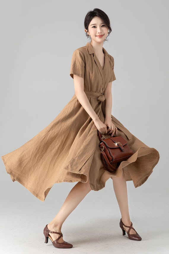 linen dresses new zealand Frances White Linen Tiered Dress