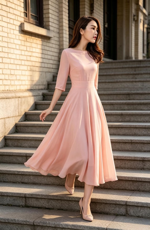 pink flare dress for women A-Line Flare Eyelet Cotton Mini Dress White / Large main image 0