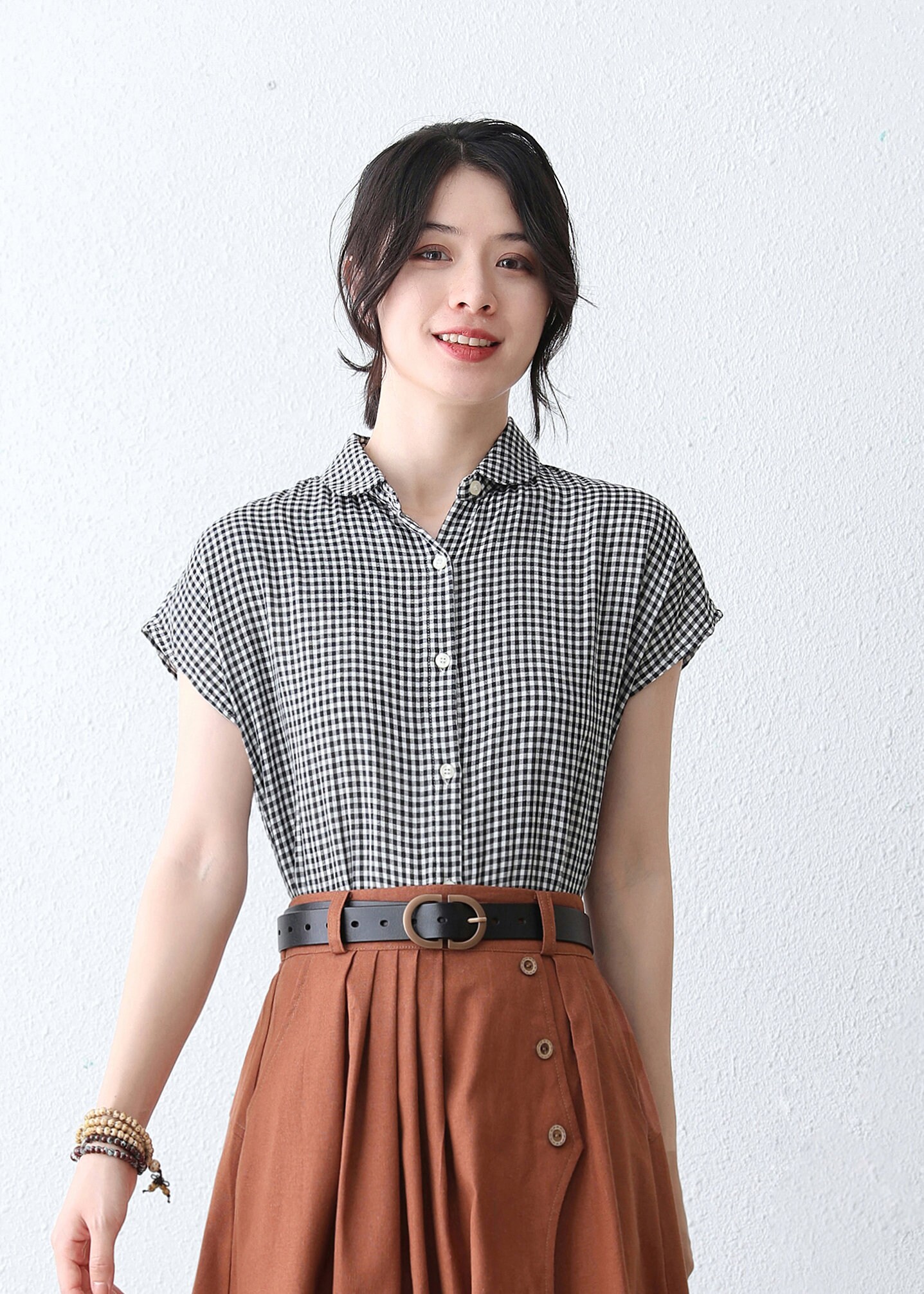 【KOOLOSET】Summer Vintage Check Over Shirt $_57.JPG?set_id=880000500F