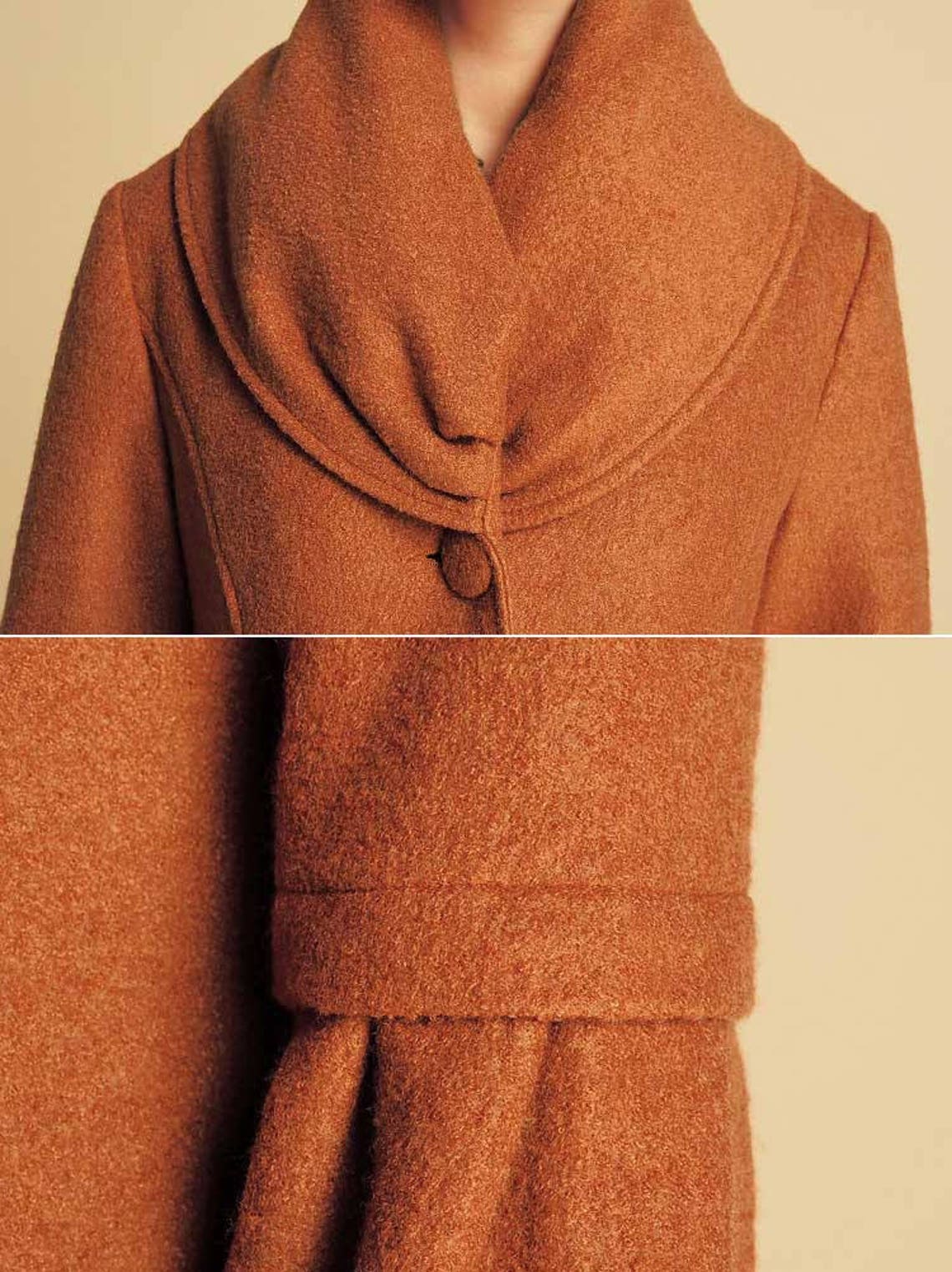 Vintage inspired Wool Coat Winter coat Women's winter Etsy