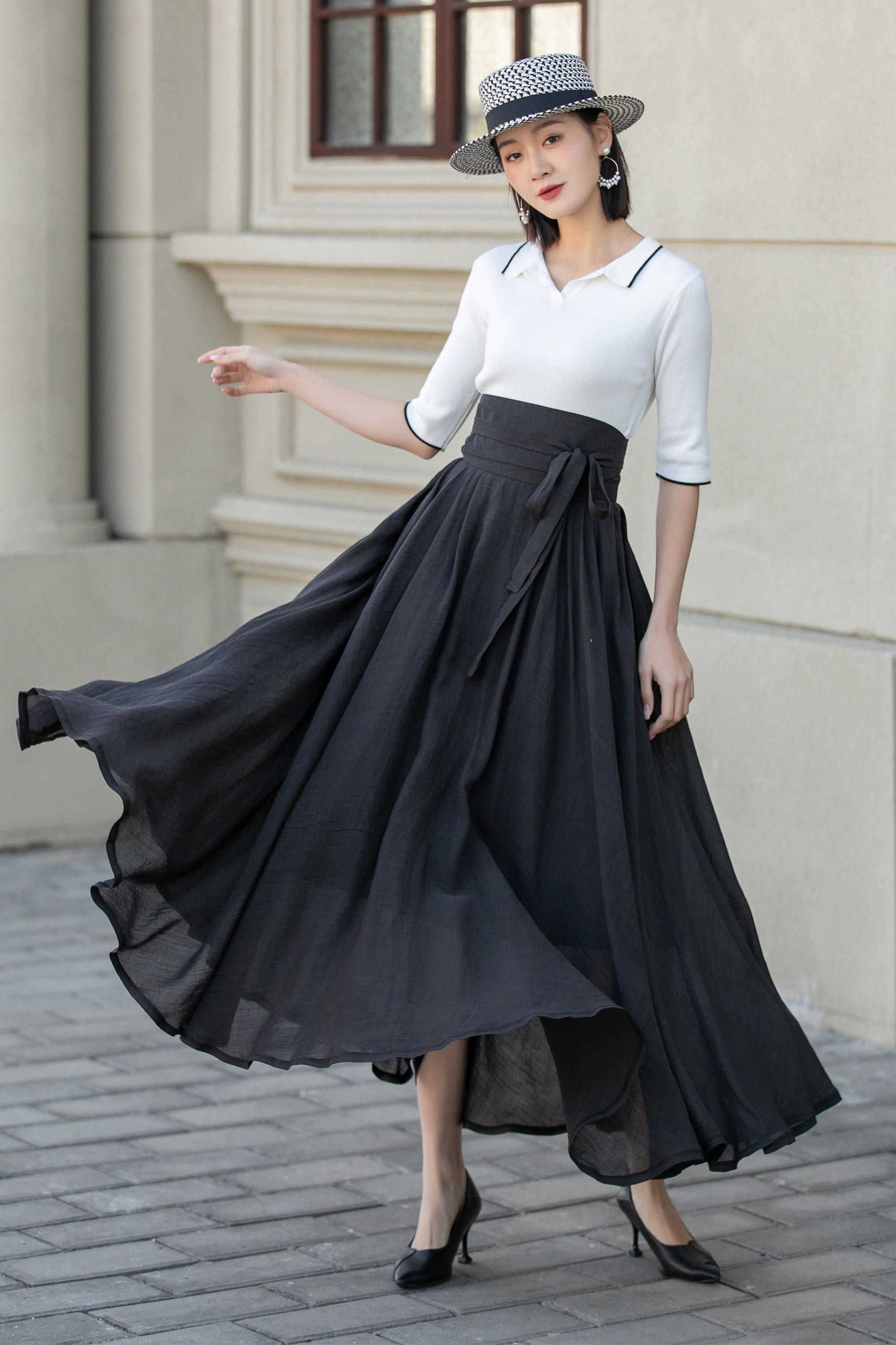 room306♡Chiffon Tuck Maxi Skirt Women's Chiffon Maxi Skirts | Nordstrom