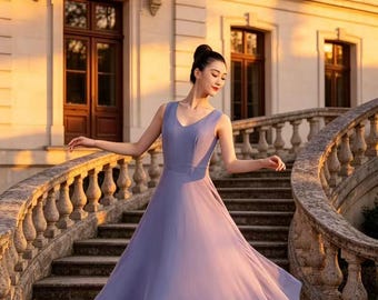 sachin and babi light blue dress Gray Lux Chiffon Bridesmaid Dresses