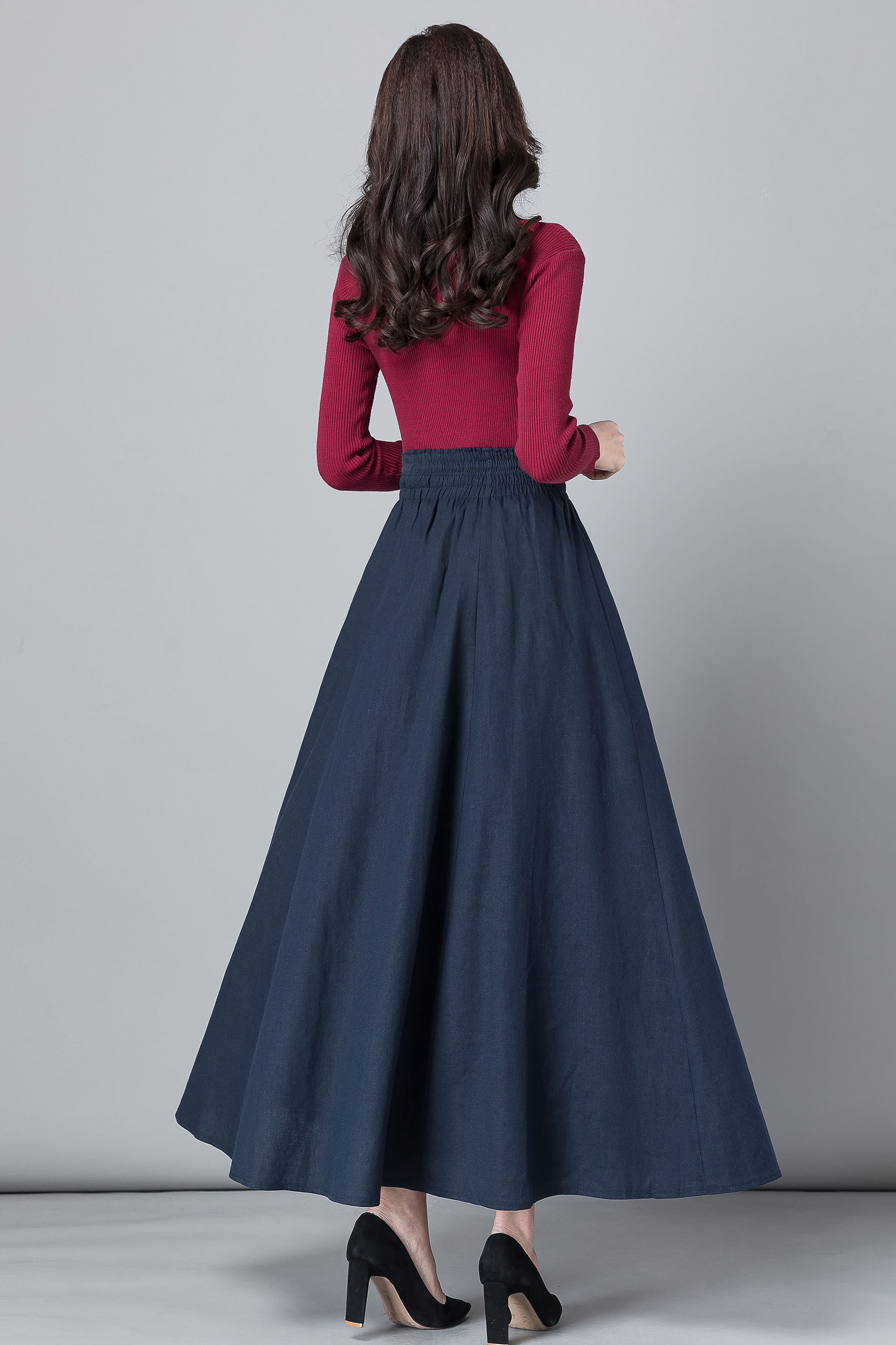 【INCHANT ME】Pocket nylon long skirt INCHANT ME