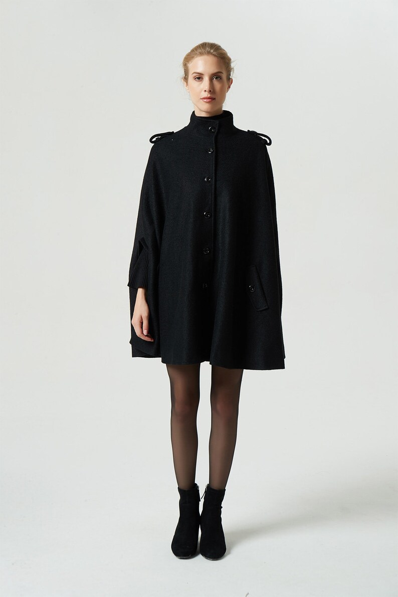 Wool Cape Cape Coat Long Cape Womens Cape Poncho Cape Etsy