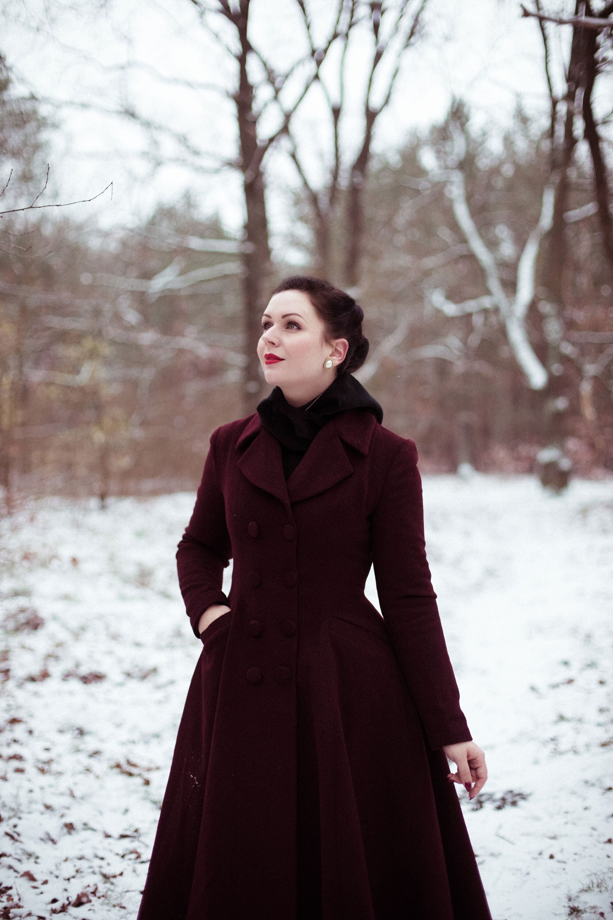 Girls maroon coat online
