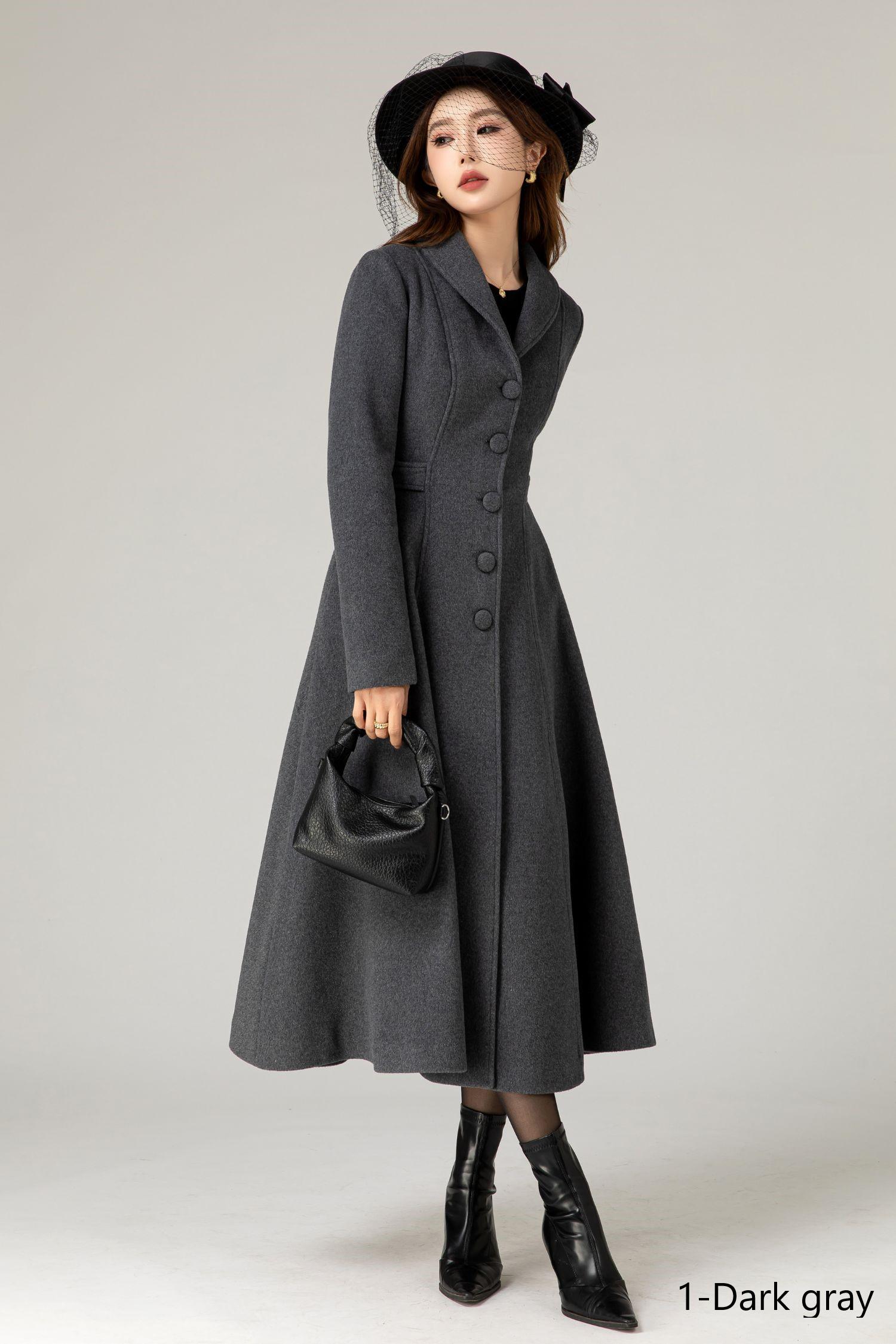 Sillage ウール コート charcoal grey WOOL COAT Acne Studios - Single-breasted wool blend coat - Dark Grey