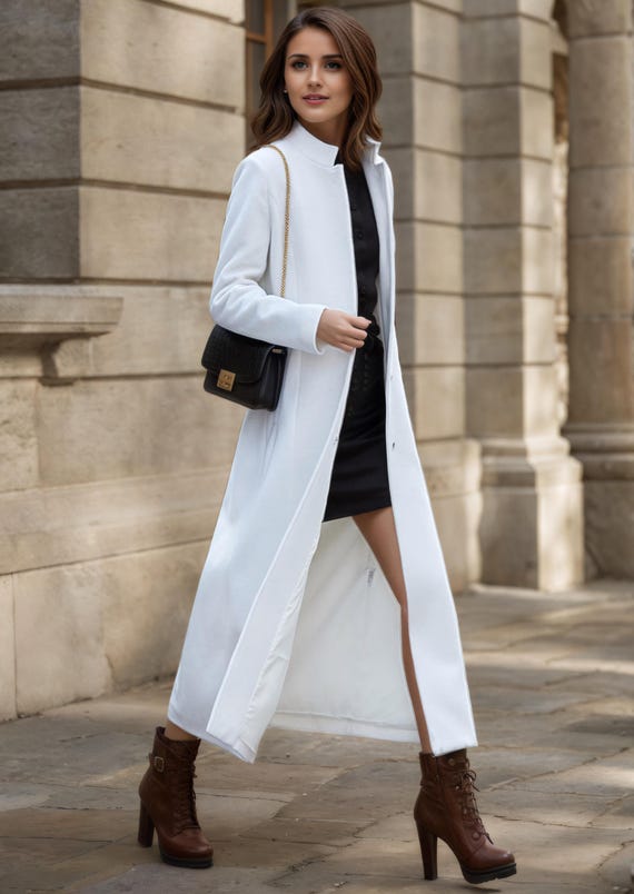 Long winter trench wool coat women 3781 Long winter trench wool coat women 3781