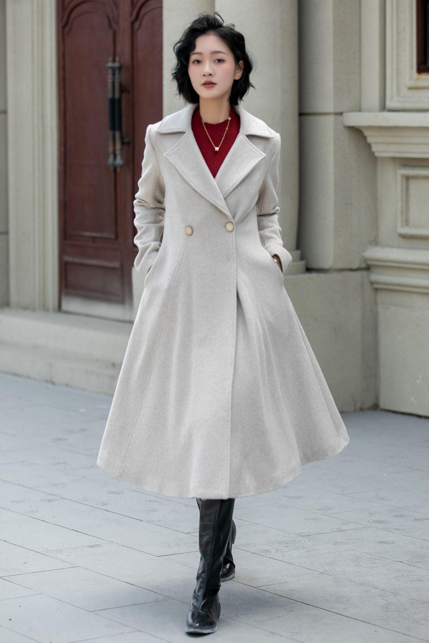 ジャケット・アウター eaphi SOFT WOOL TAILOR COAT beige eaphi エフィ SOFT WOOL TAILOR COAT beige eaphi エフィ SOFT