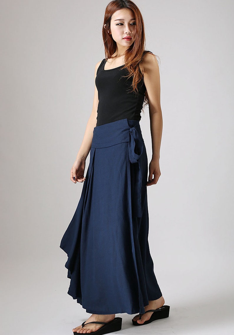 navy evening skirt