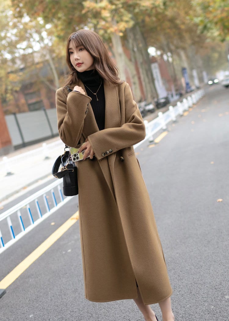 セレクトシリーズ L’or Geelong Wool Long Coat (Brown) ロングコート