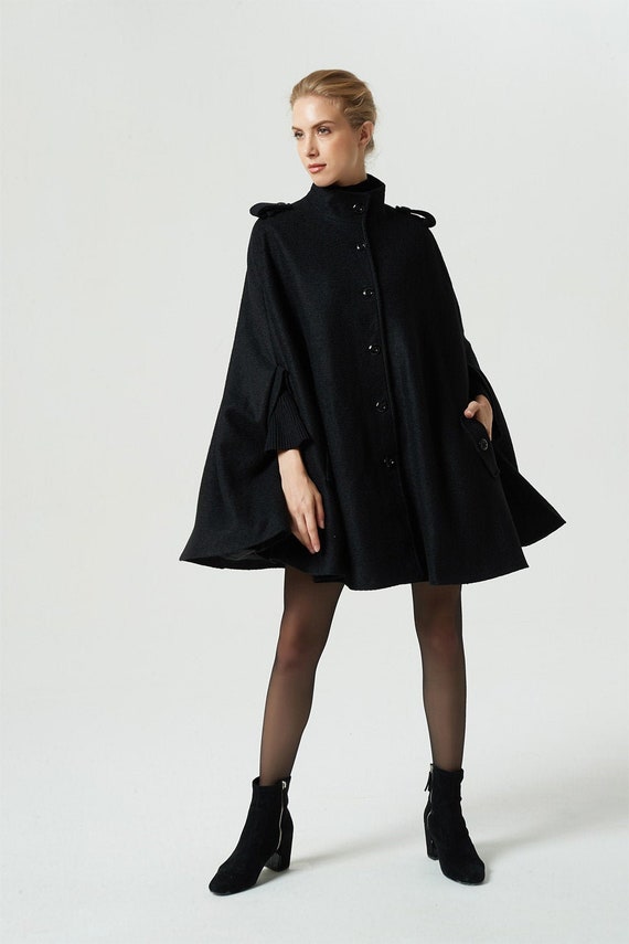 Wool Cape Coat Long Womens Poncho Uk Wool Cape Coat Long Womens, Women S Winter Cape Coat Uk