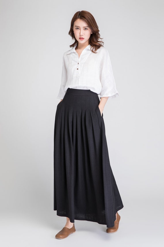 Etsy vintage maxi skirts hot sale