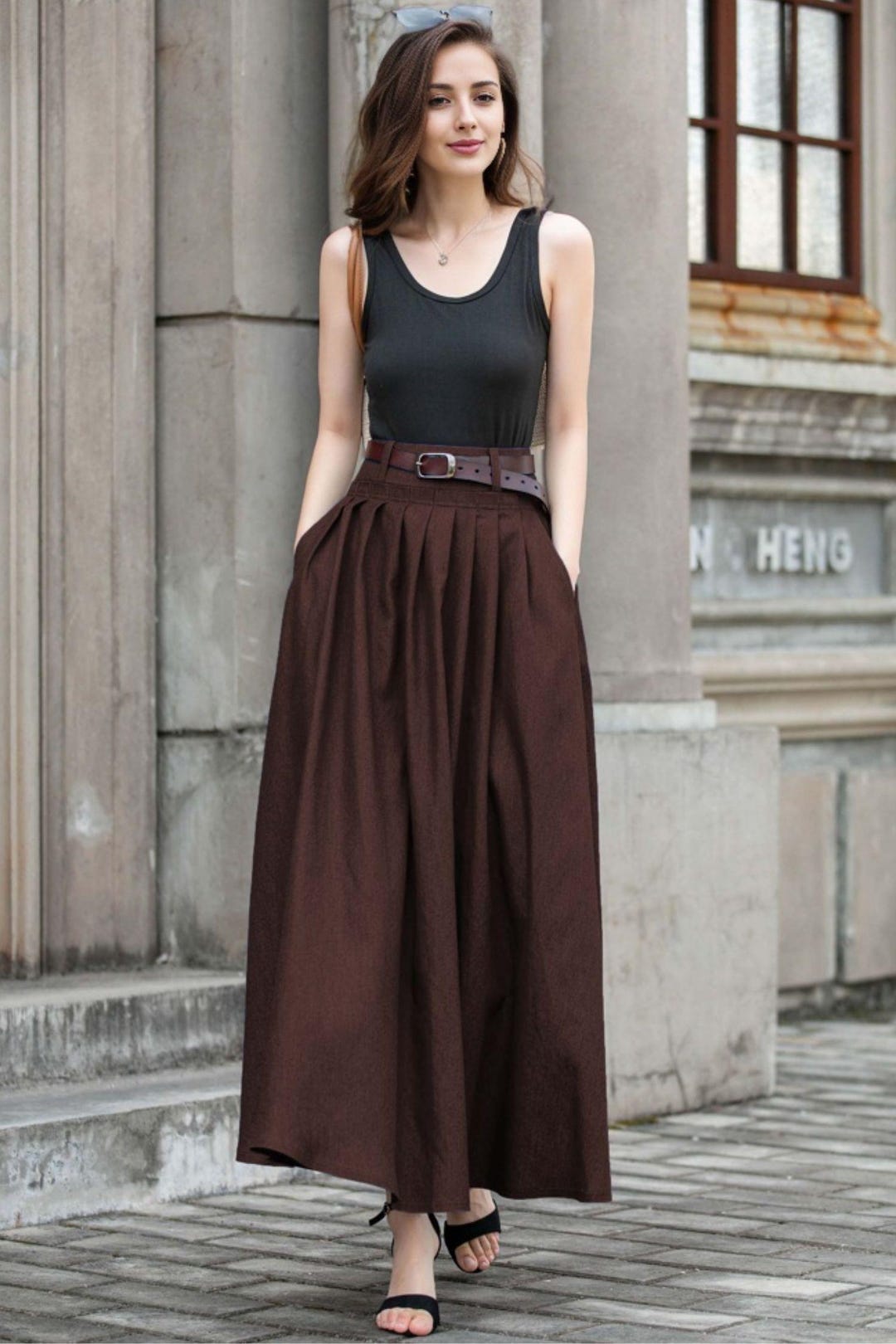 unoa Noble skirt variation【Long】pull on IRO SPRING SUMMER 25 COLLECTION | LONG ASYMMETRICAL SKIRT