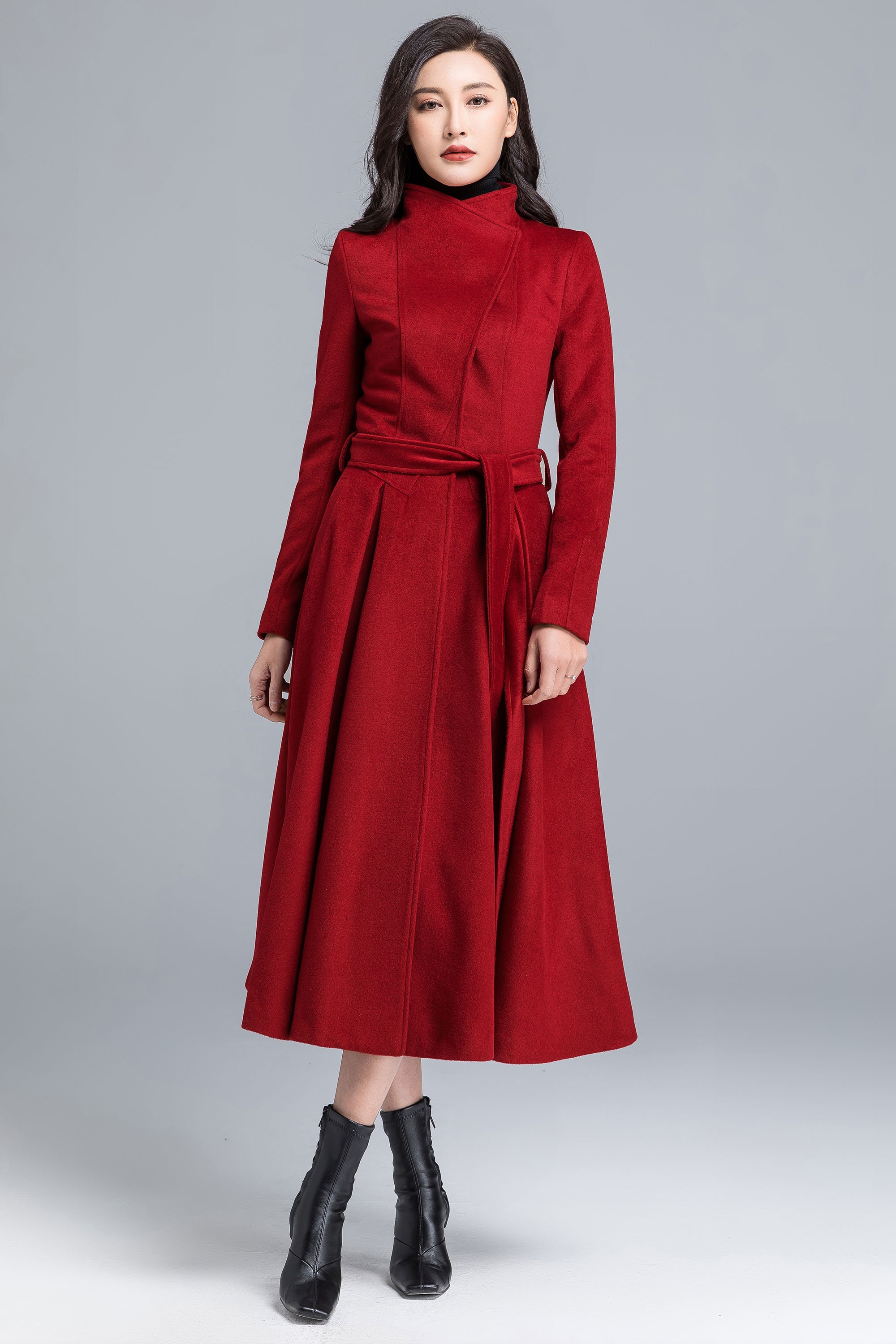 [Vintage] 90s asymmetry wool-Coat 日本製 Vintage] 90s asymmetry wool-Coat 日本製