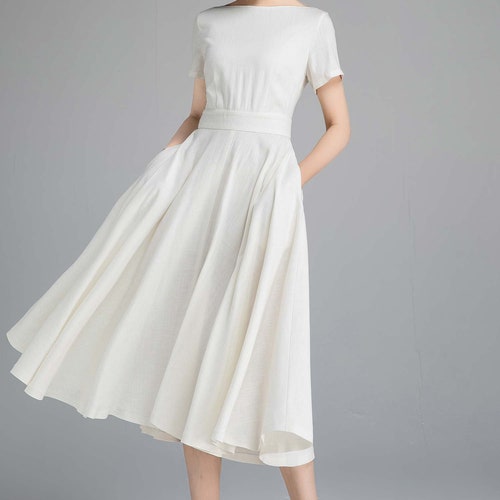 knee length dresses for ladies Ella Eyelet Midi Dress