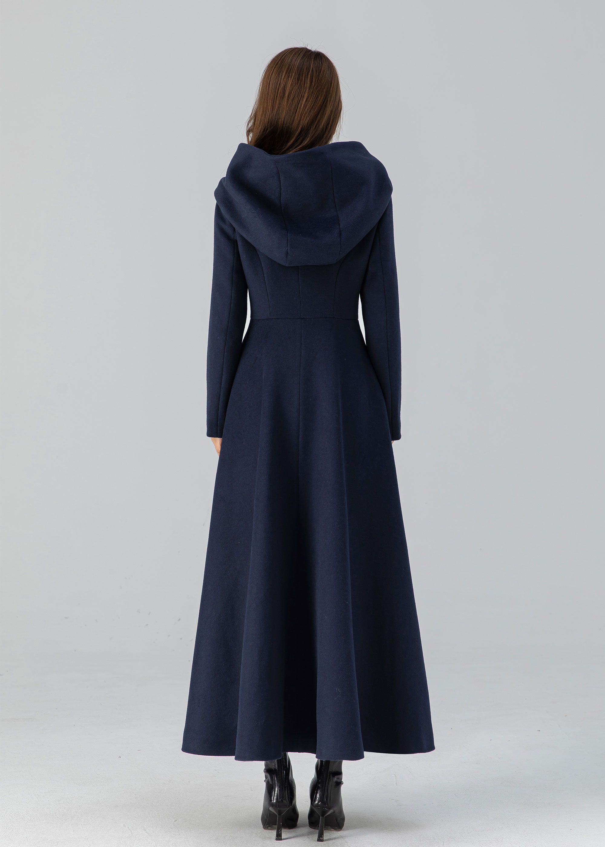 ダウンジャケット・コート Charlott Long Wool Knit Coat Blue Charlott Long Wool Knit Coat Blue in Blue | THE LIST