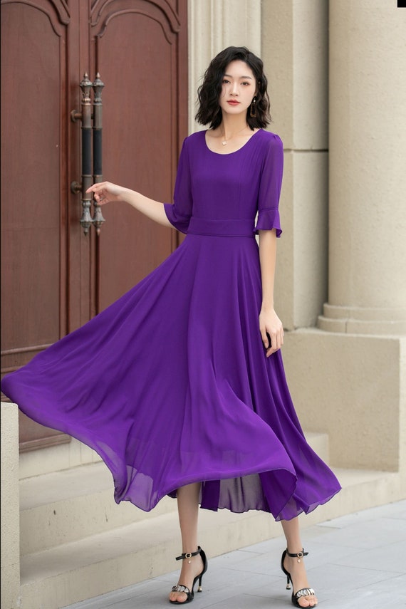 Women's Chiffon Dress, A Line Summer Chiffon Dress 2638 Women's Chiffon Dress, A Line Summer Chiffon Dress 2638