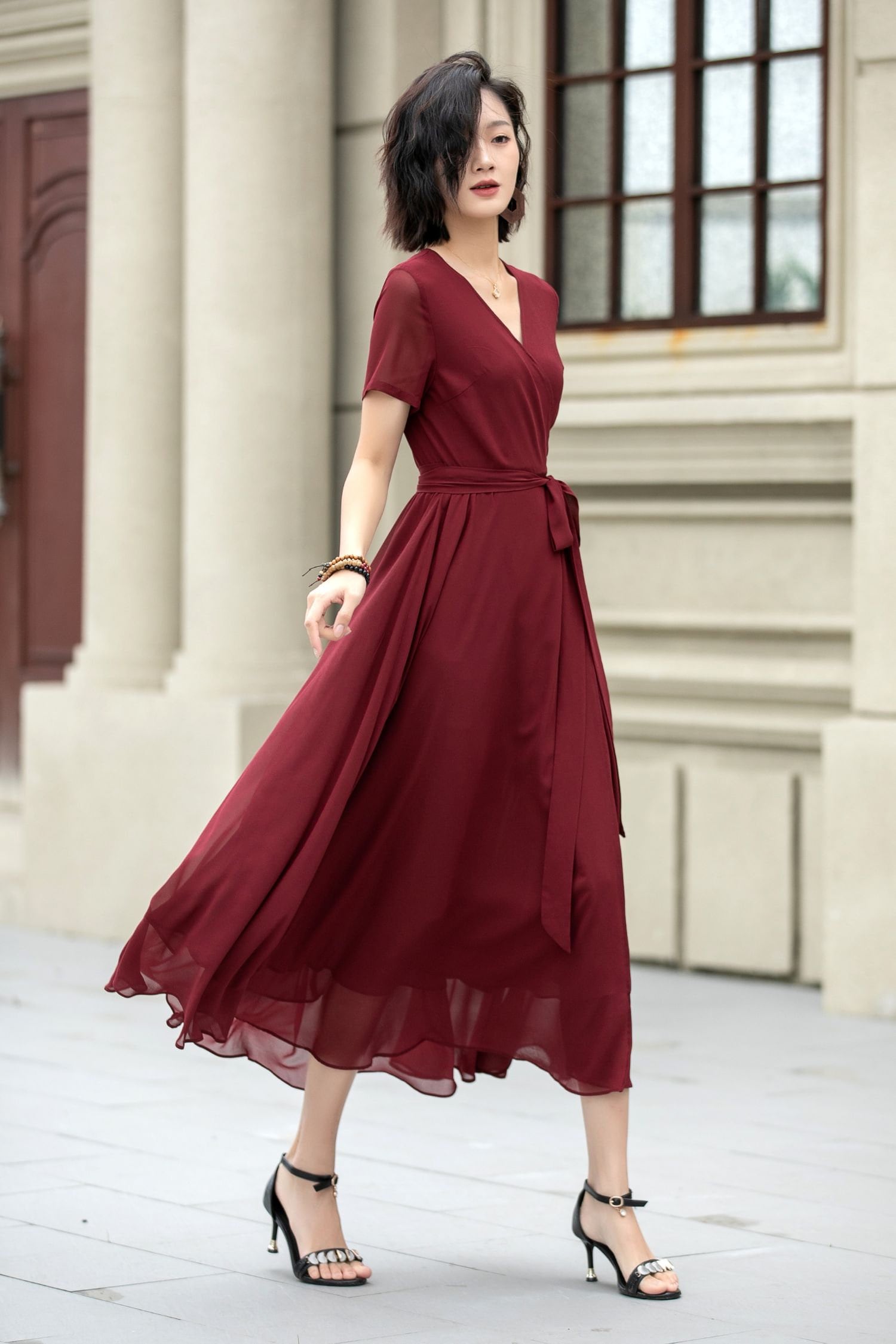 新品Lady Jane Chiffon Dress S herliotp Sequin Off Shoulder Long Sleeve Gown by Ladivine CH135 – ABC