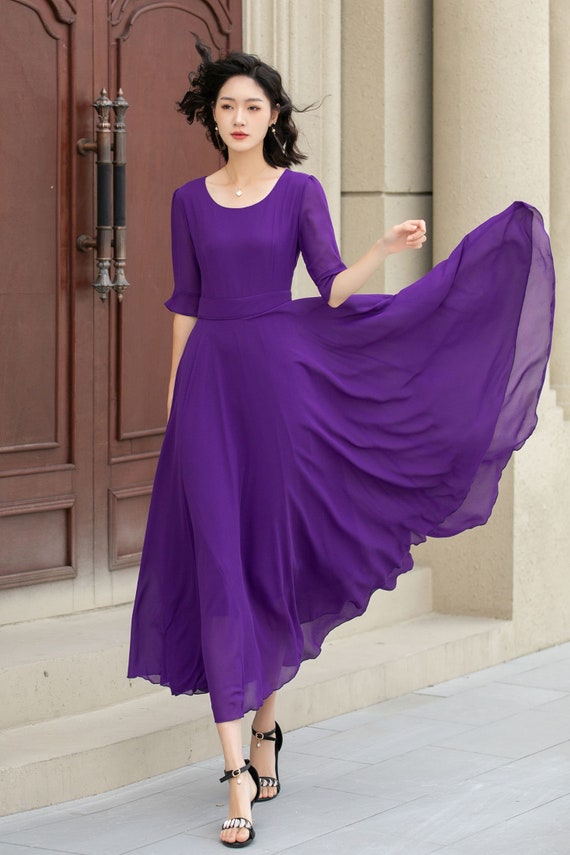 Women's Chiffon Dress, A Line Summer Chiffon Dress 2638 Women's Chiffon Dress, A Line Summer Chiffon Dress 2638