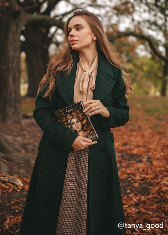 Vintage inspired Long wool coat women 3160 Vintage inspired Long wool coat women 3160