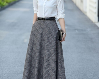 Jupe vintage noire femme fabriquée au Royaume-Uni taille 14