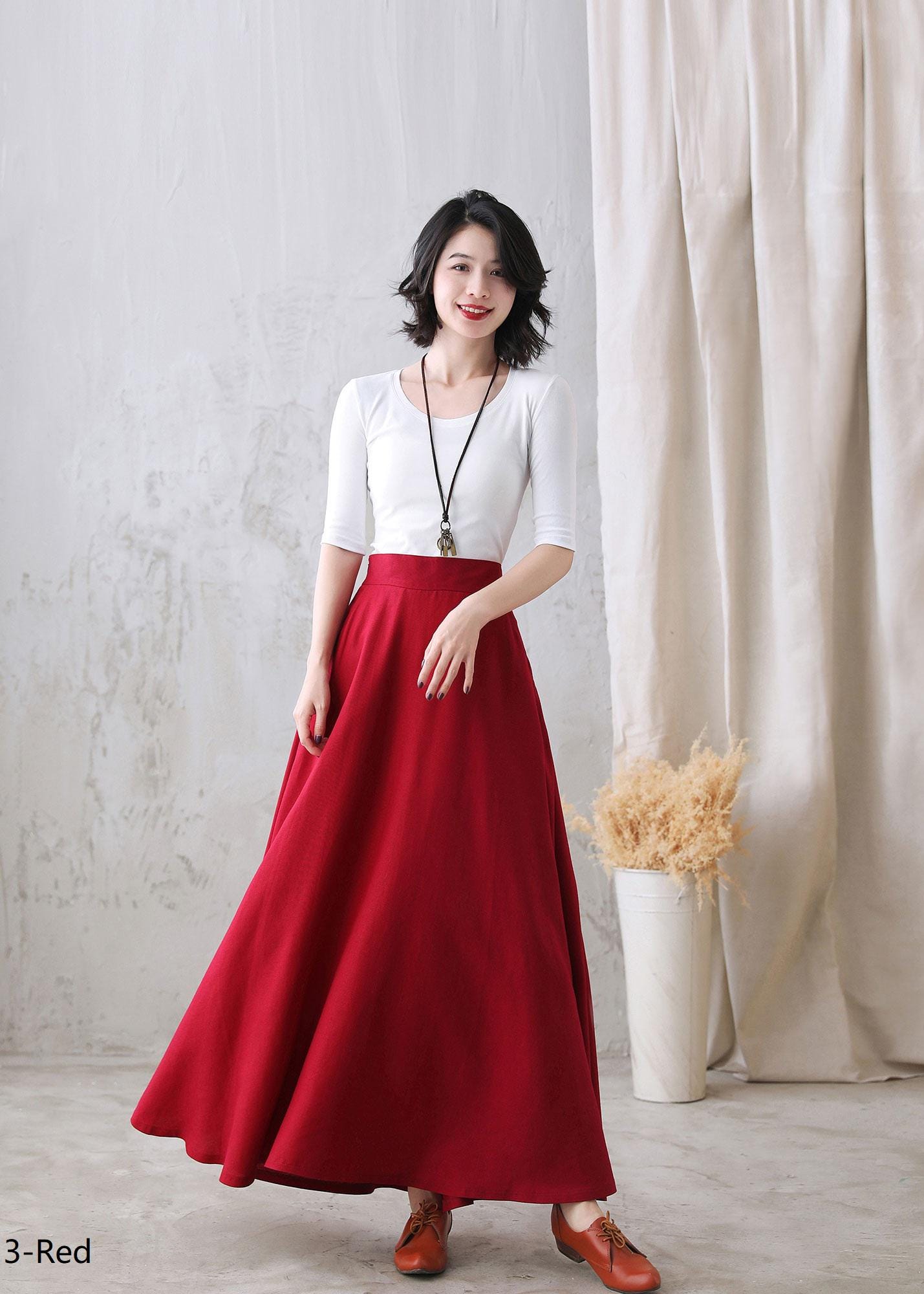 SACRA RUSTIC LINEN SKIRT マキシ丈 SACRA RUSTIC LINEN SKIRT マキシ丈（SACRA｜サクラ ｜RUSTIC