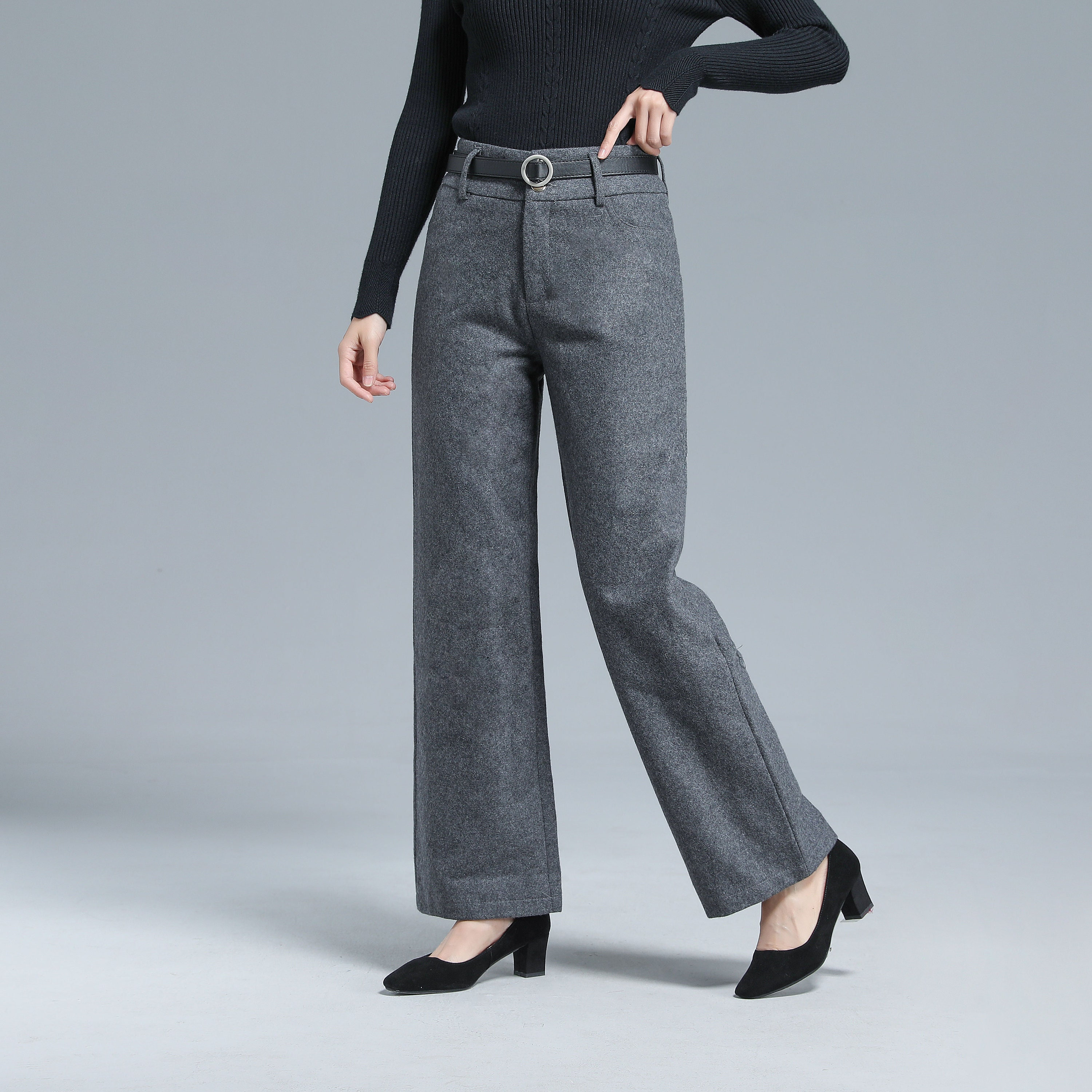 パンツ WYM SEMI WIDE STRAIGHT WOOLY SLACKS WYM LIDNM（ウィム バイ リドム）の「SEMI WIDE STRAIGHT WOOLY