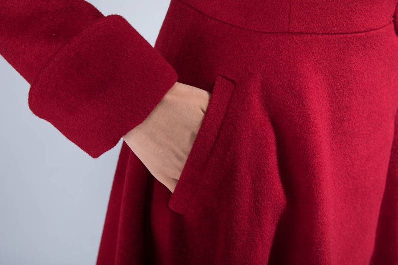 Warm Winter Coat Wool Coat Dress Coat Woman Coat Fit and Etsy