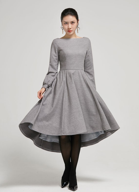 wool swing dress